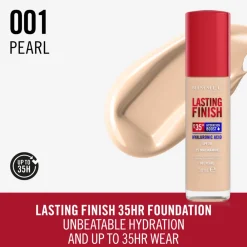 Foundation<Rimmel Lasting Finish 35H Foundation Pearl 1 30 ml