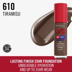 Foundation<Rimmel Lasting Finish 35H Foundation Tiramisu 610 30 ml