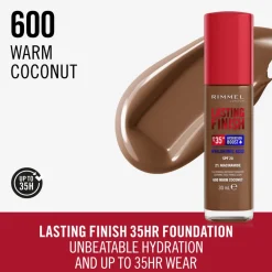 Clearance Lasting Finish 35H Foundation Warm Coconut 600 30 ml Foundation