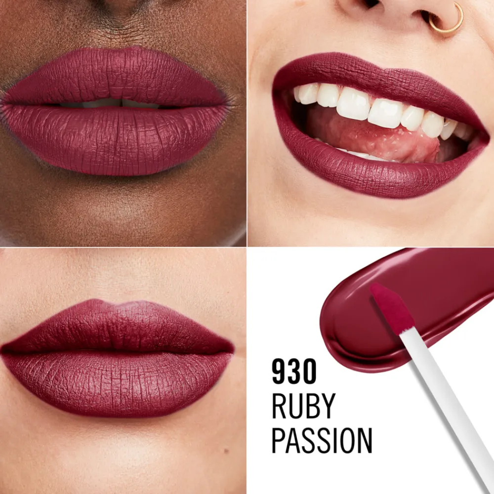 Liquid Lipstick<Rimmel Lasting Mega Matte Liquid Lipstick Ruby Passion 930 7.4 ml