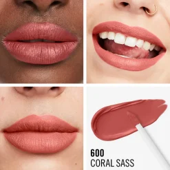 Lasting Mega Matte Liquid Lipstick Coral Sass ​600 7.4 ml^Rimmel
