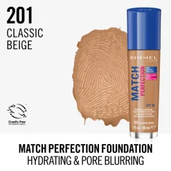 Best Match Perfection Foundation 201 Classic Beige 30 ml Foundation