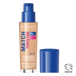Foundation<Rimmel Match Perfection Foundation Fair Porcelain 1 30 ml