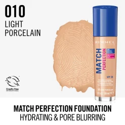 Online Match Perfection Foundation 010 Light Porcelain 30 ml Foundation