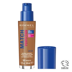 Foundation<Rimmel Match Perfection Foundation Noisette 501 30 ml