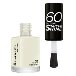 Nagellak<Rimmel Nagellak 60 Seconds SuperShine 703 White Hot Love 8 ml
