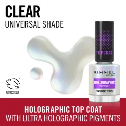 Top Coat<Rimmel Top Coat Holographic 12 ml