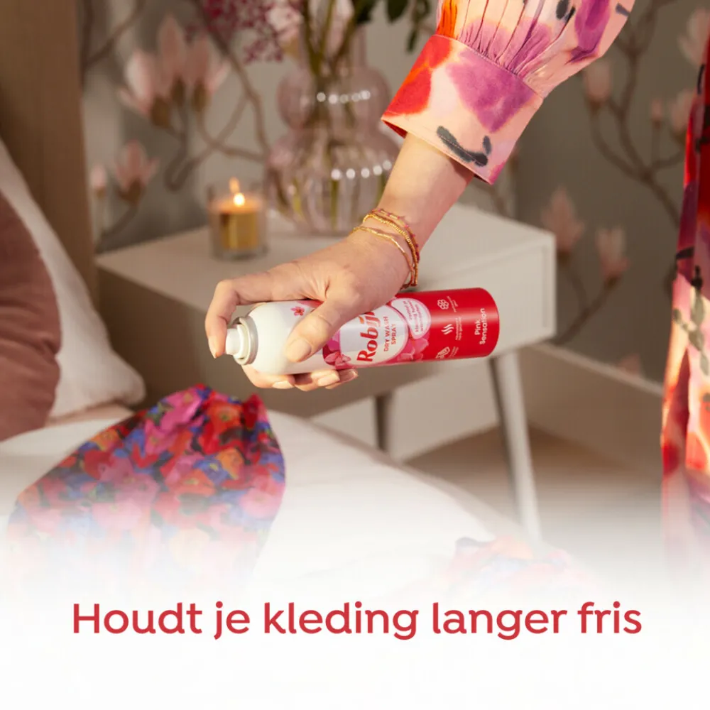 Wasmiddel<Robijn Dry Wash Spray Pink Sensation 200 ml