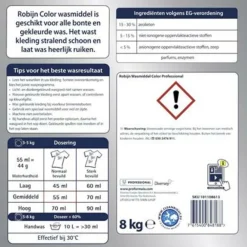 Professioneel Wasmiddel|Wasmiddel<Robijn Professional Wasmiddel Poeder Gekleurde Was 180 Wasbeurten Pro Formula 8 kg