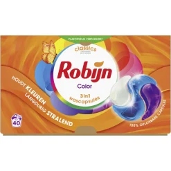 Wasmiddel<Robijn Wascapsules 3-in-1 Color 40 stuks