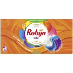 Wasmiddel<Robijn Wascapsules 3-in-1 Color 26 stuks