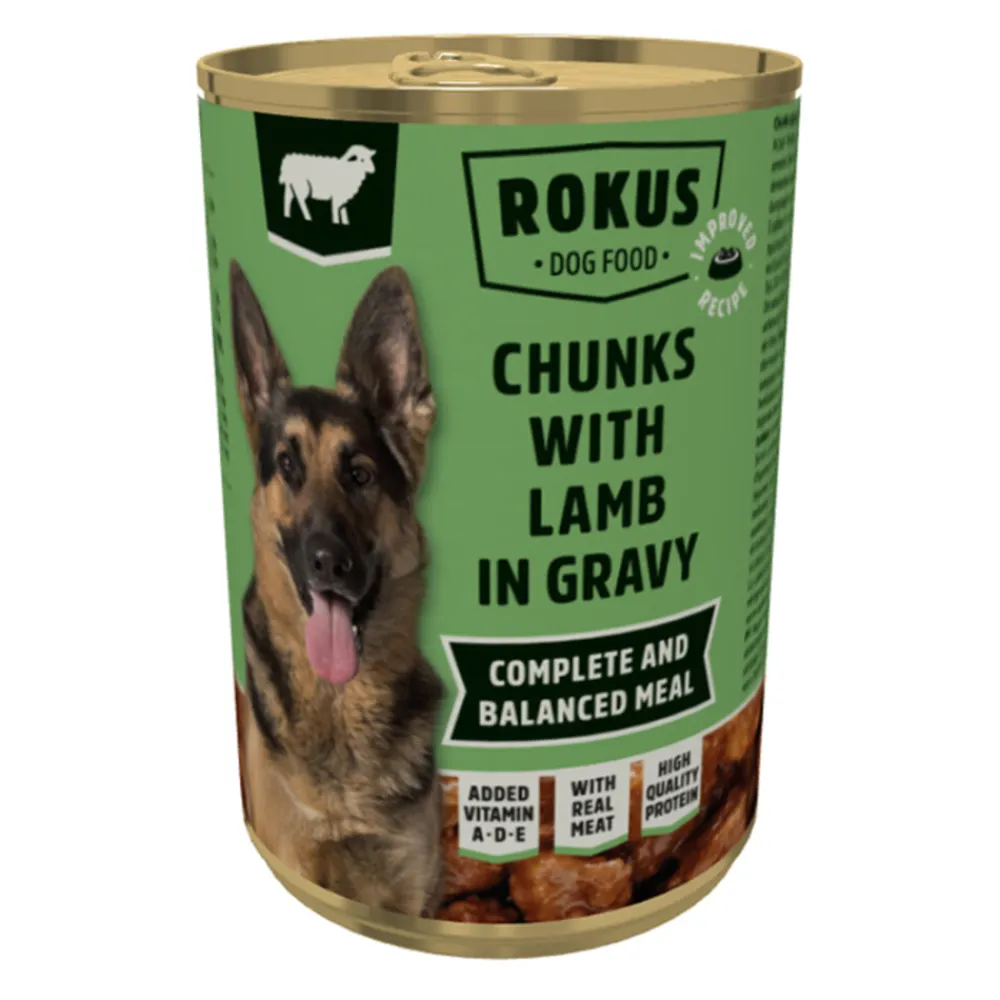Outlet Hondenvoer Blik Stukjes Lam in Jus 415 gr Hondenvoer