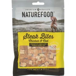 Online Naturefood Steak Bites Kip & Koolvis 100 gr Snacks