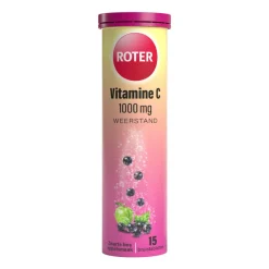 Hot Vitamine C 1000 mg Appel- Zwarte Bes 15 bruistabletten Vitaminen