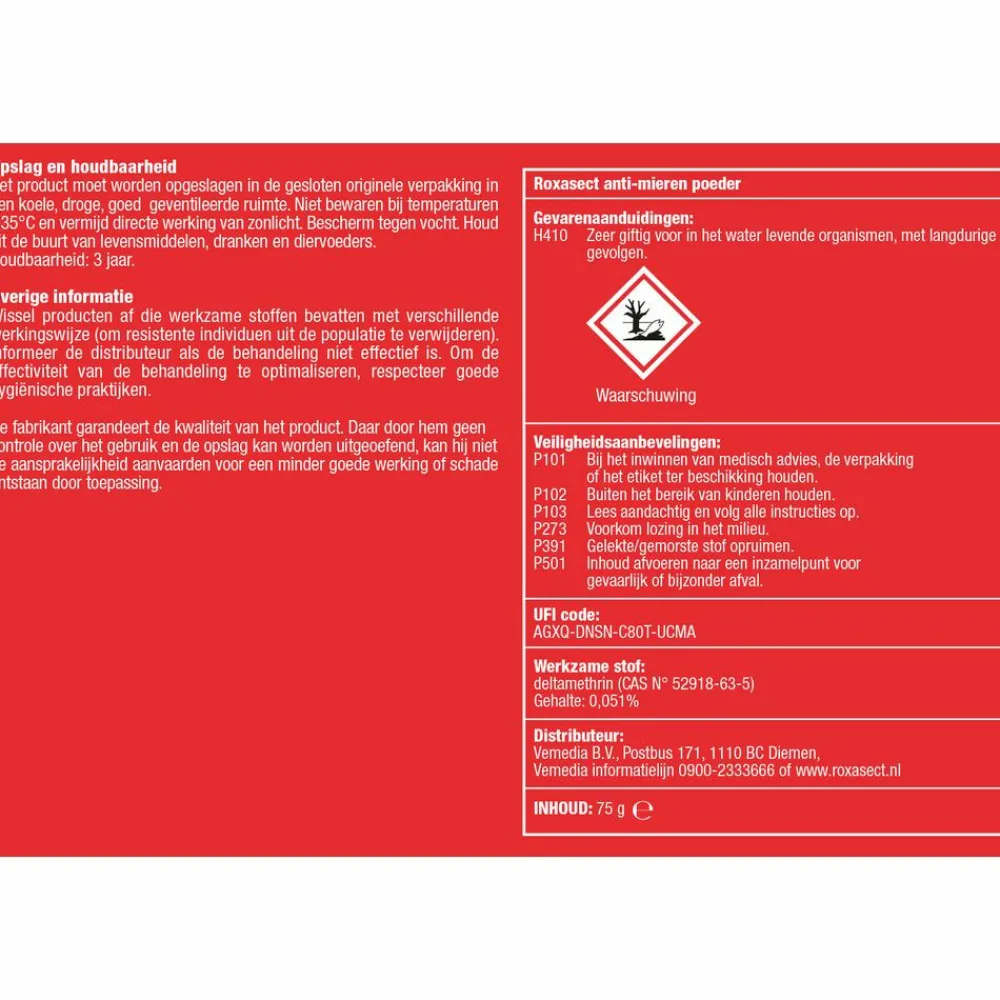 Mierenpoeder 75 gr^Roxasect Online