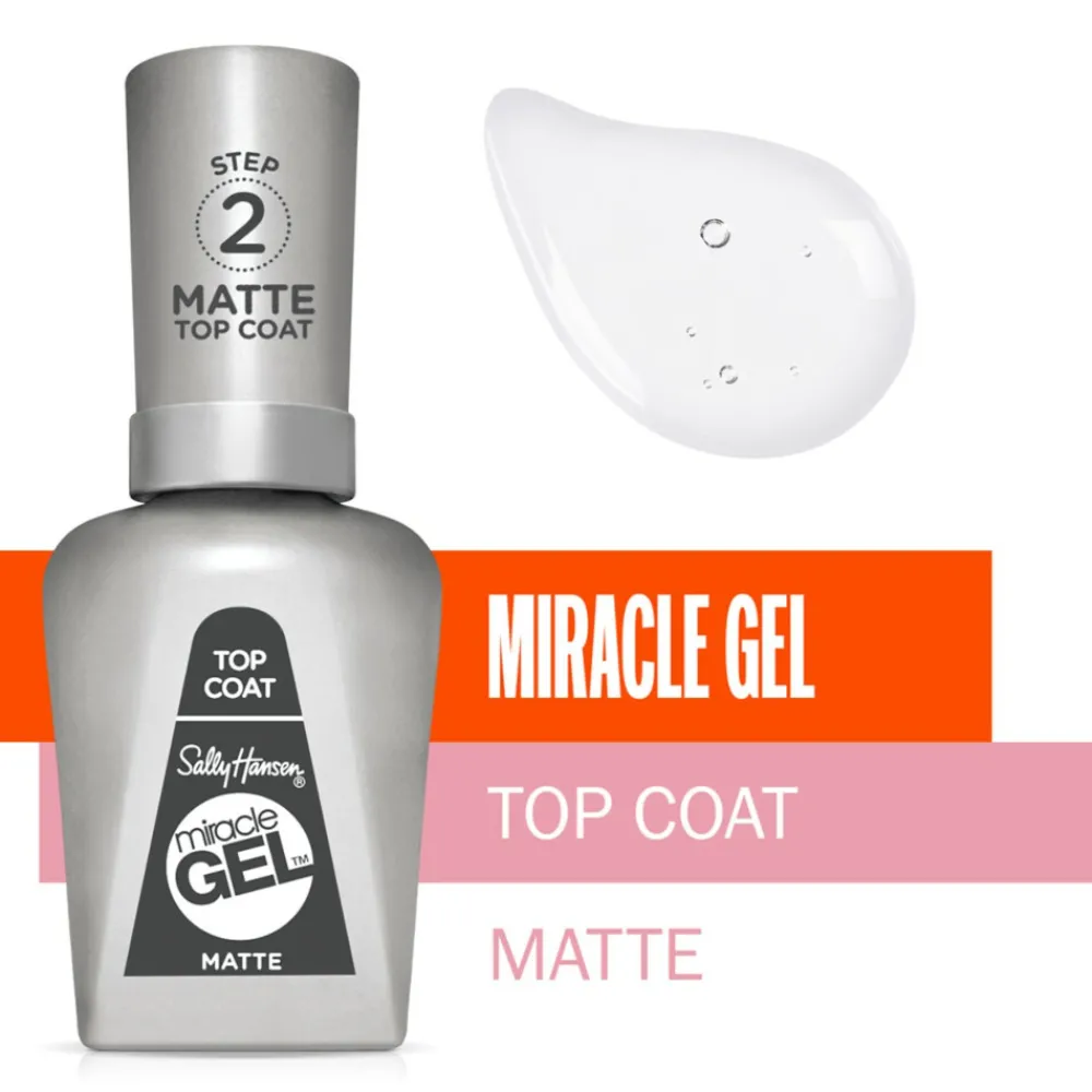 Online Miracle Gel Nagellak Top Coat 102 Matte 14,7 ml Top Coat