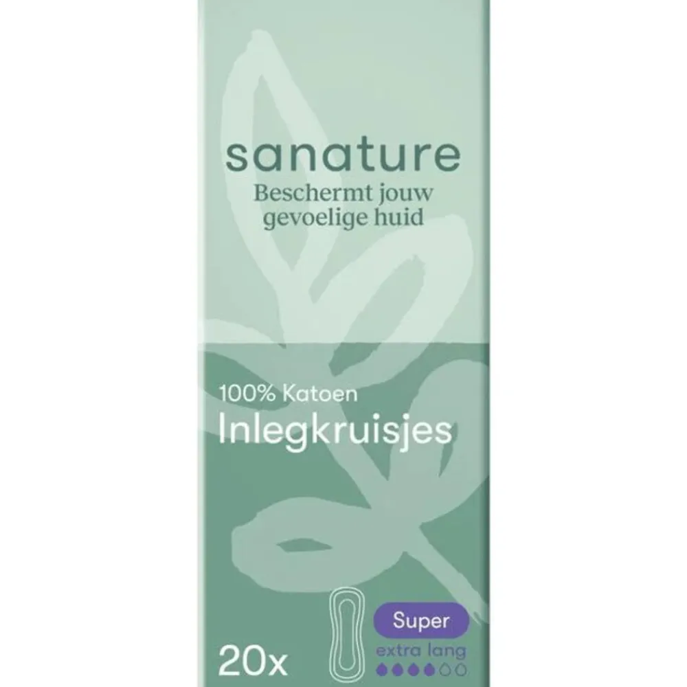 Intiemhygiëne<Sanature Inlegkruisjes Super Extra Long 20 stuks