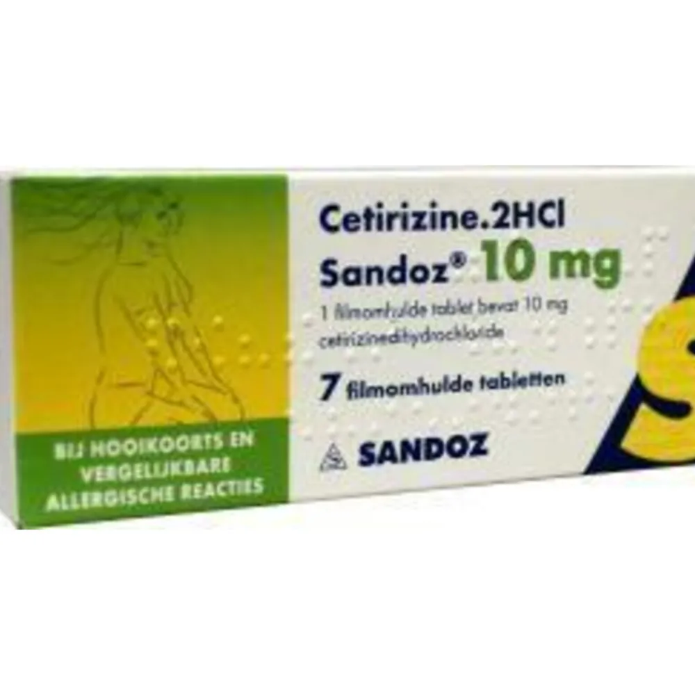 Cetirizine 10 mg 7 tabletten^Sandoz Hot