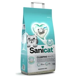Kattenbakvulling Clumping White 10 liter^Sanicat Best