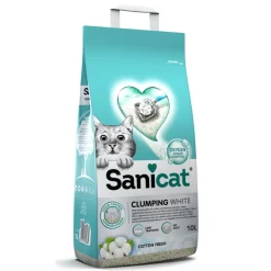 Online Kattenbakvulling Clumping White Cotton Fresh 10 liter Kattenbakvulling