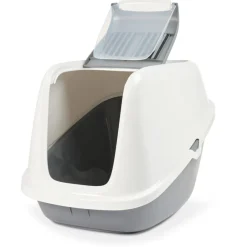 Kattenbakken & Toebehoren<Savic Kattenbak Nestor Giant 75,5 x 56 cm Grijs - Wit