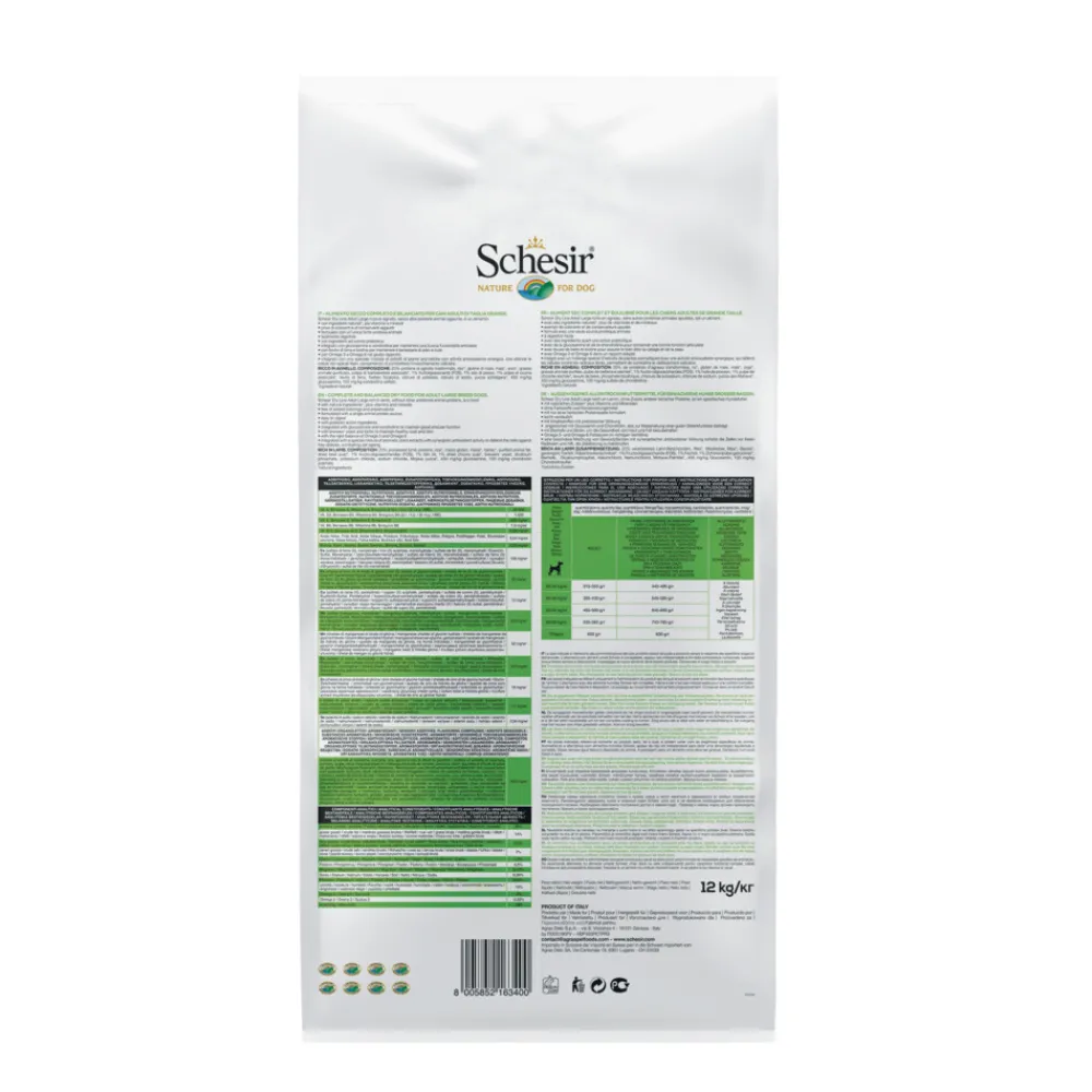 Hondenvoer Dry Large Lam 12 kg^Schesir Discount