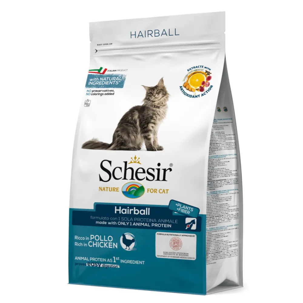Kattenvoer Dry Hairball Kip 400 gr^Schesir Online
