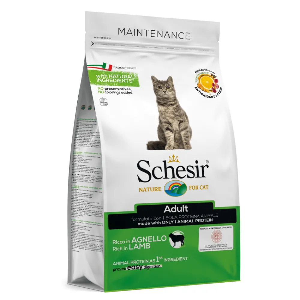 Kattenvoer<Schesir Kattenvoer Dry Maintenance Lam 400 gr