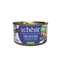 Kattenvoer<Schesir Kattenvoer Tonijn - Rund 85 gr