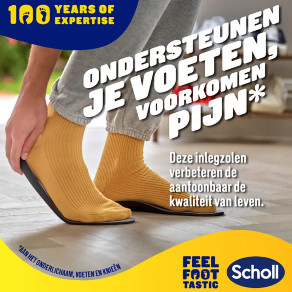 Voetverzorging<Scholl Balance Inlegzolen Peesplaatontsteking Large (Maat 42,5 - 45)
