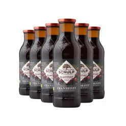 Dranken<Schulp Cranberrysap Puur Krachtsap Biologisch 6 x 0,75 liter