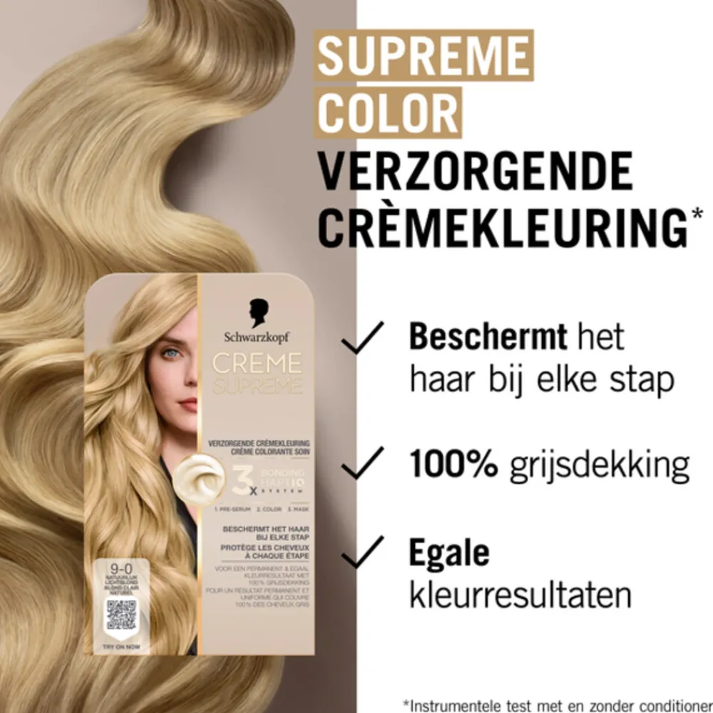 Creme Supreme Haarkleuring 9-0 1 set^Schwarzkopf Clearance