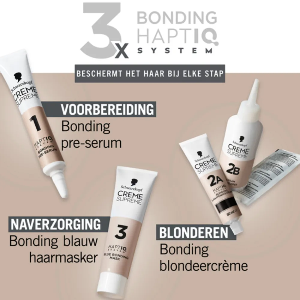 Haarkleuring<Schwarzkopf Creme Supreme Haarkleuring L1++ 1 set
