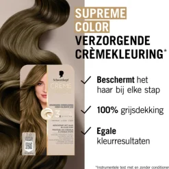 Haarkleuring<Schwarzkopf Creme Supreme Haarkleuring 7-0 1 set
