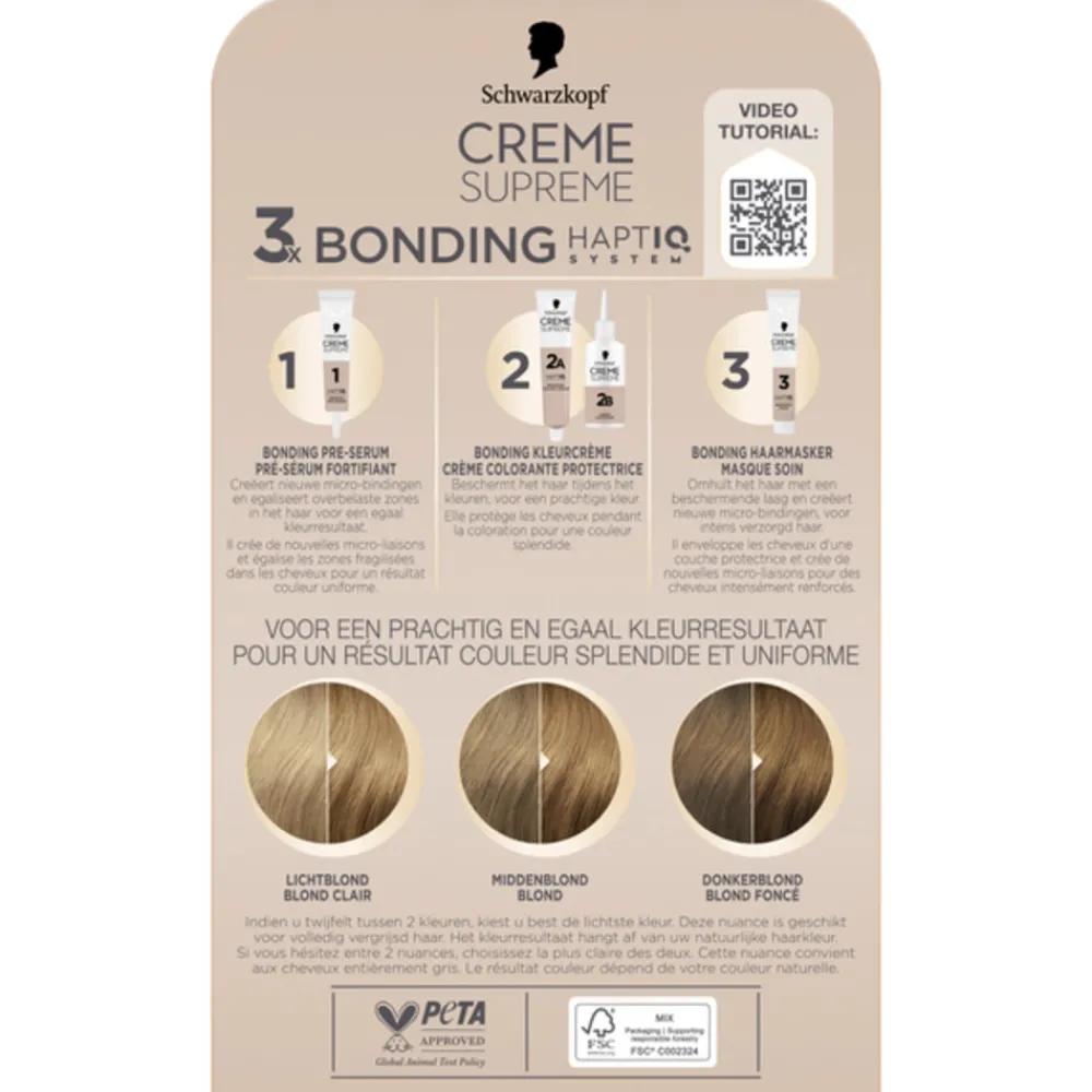 Haarkleuring<Schwarzkopf Crème Suprème Haarkleuring 8-0 1 set