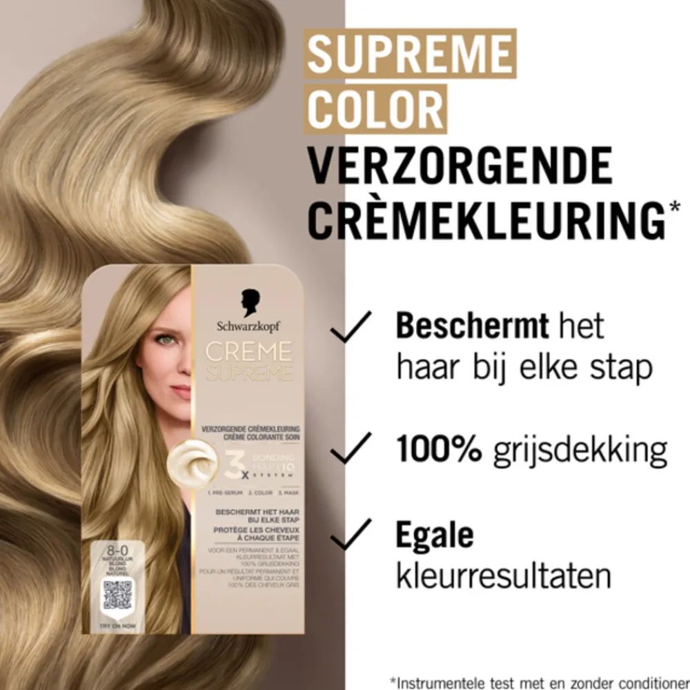 Haarkleuring<Schwarzkopf Crème Suprème Haarkleuring 8-0 1 set