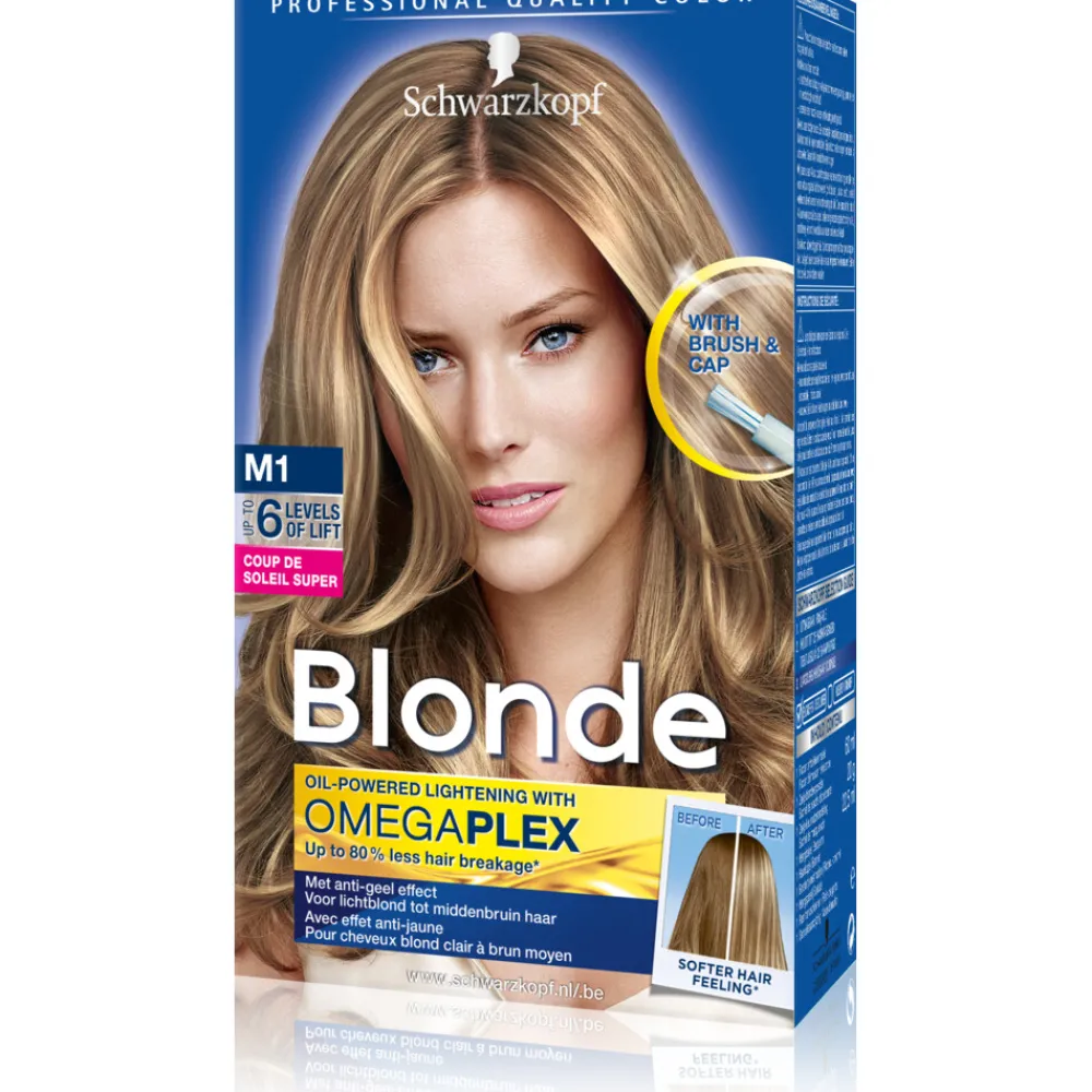 Haarkleuring<Schwarzkopf Permanente Blondering Coupe de Soleil Blonde M1