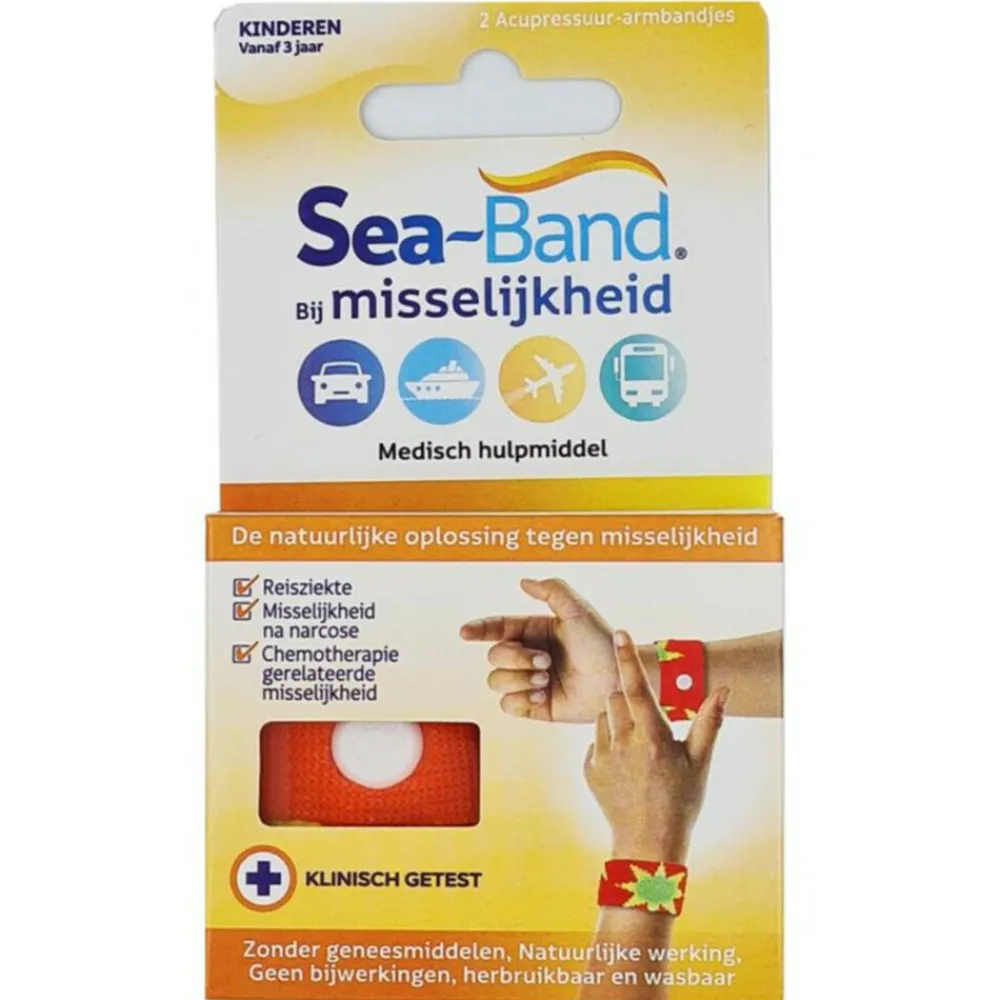 Polsbandjes Bij Misselijkheid Kind 2 stuks^Sea Band