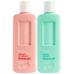 Witte Perzik en Cederhout + Eikenmos en Neroli Douchegel Pakket^Seepje