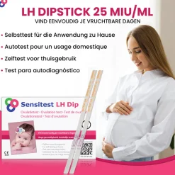 Ovulatietesten|Zelftesten<Sensitest Ovulatietest Dipstick 12 stuks