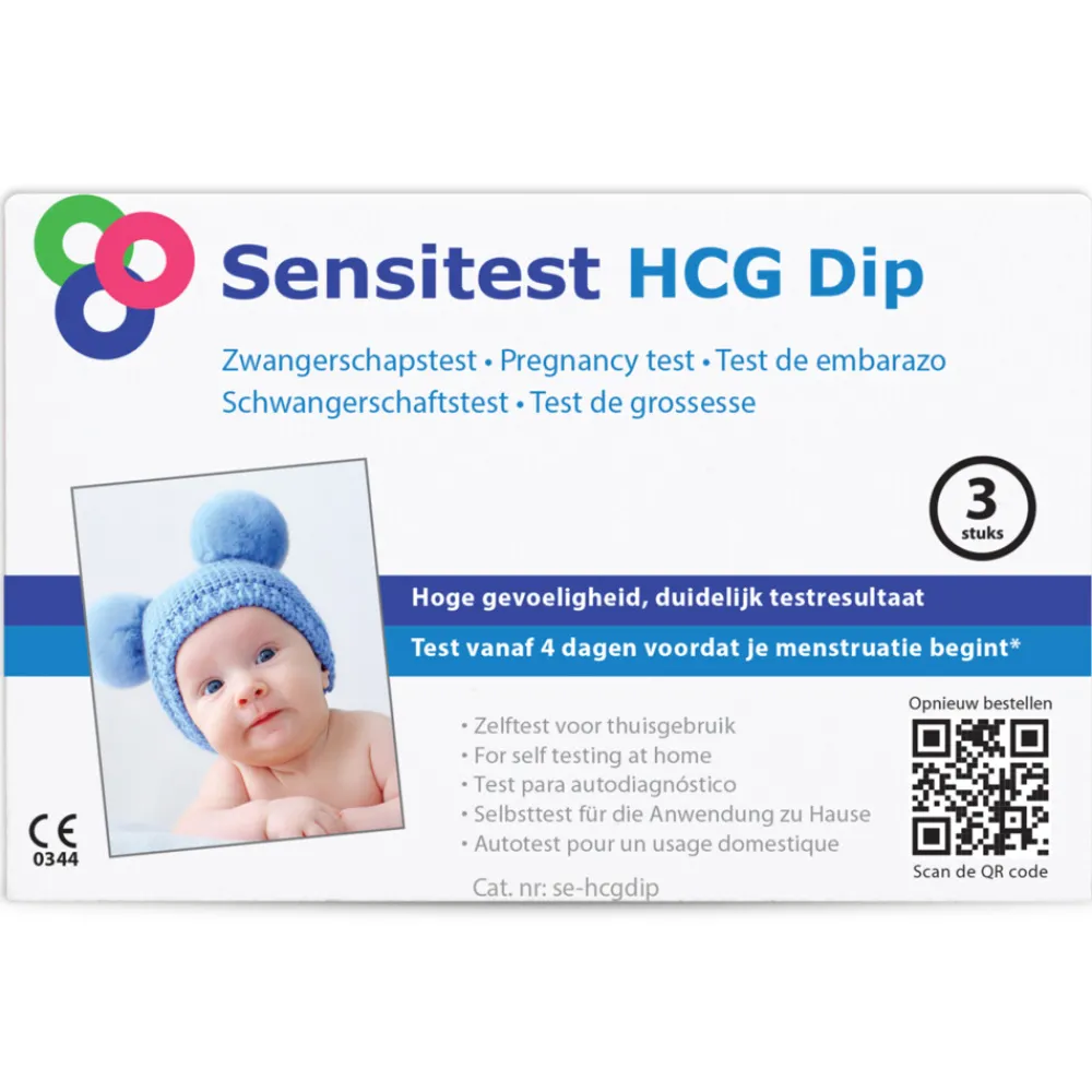 Zwangerschapstest Dipstick 3 stuks^Sensitest Discount