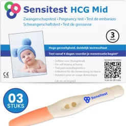 Zwangerschapstesten|Zelftesten<Sensitest Zwangerschapstest Midstream 3 stuks