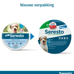 Anti Vlooien en Teken Halsband Hond Tot 8 kg 2-pack 38 cm^Seresto Best