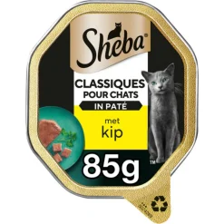 Adult Kattenvoer Classic Paté Natvoer Kip Kuipjes 85 gr^Sheba Hot