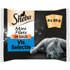 Discount Mini Filets Adult Kattenvoer Natvoer Vis Selectie in Saus Kuipjes 340 gr Kattenvoer