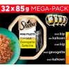 Mini Filets Kattenvoer Natvoer Gevogelte in Saus Mega Pack Kuipjes 32 x 85 gr^Sheba