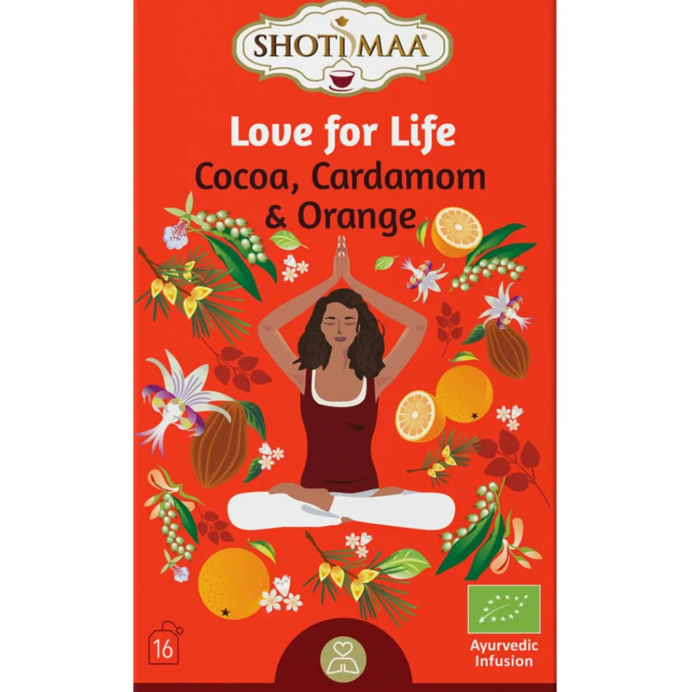 Hot Biologische Thee Zakjes Love For Life 16 stuks Thee