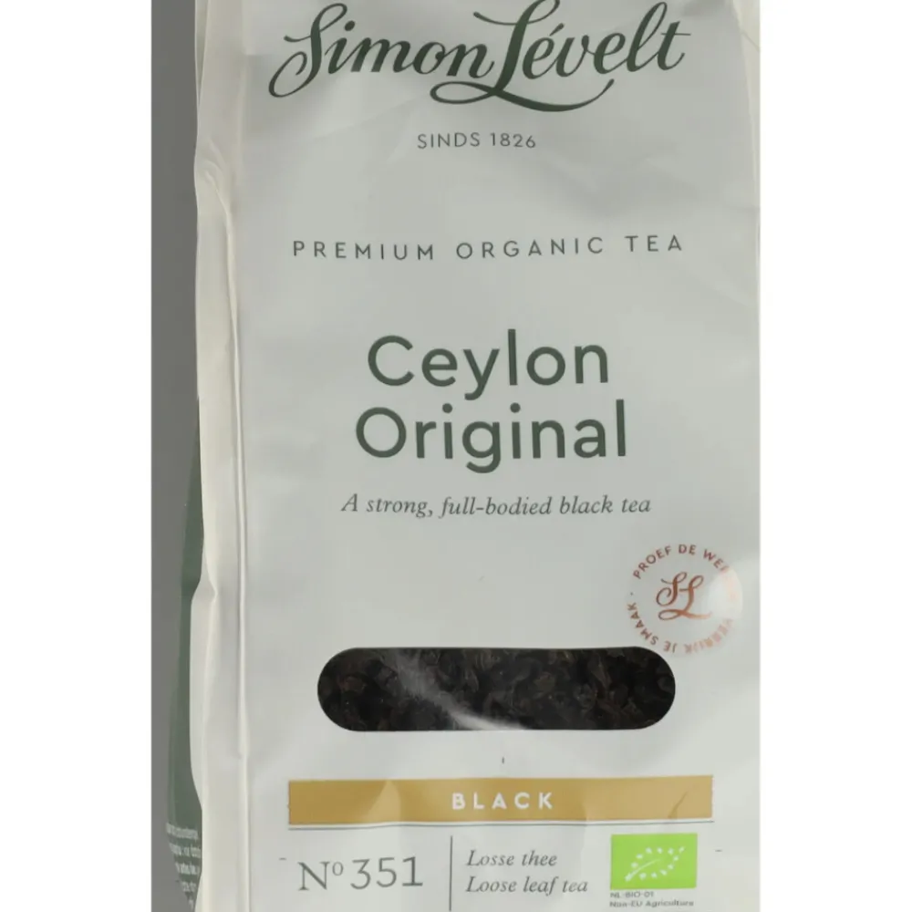 Thee<Simon Levelt Premium Organic Tea Ceylon Original 90 gr