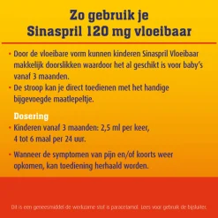 Paracetamol 120 mg Vloeibaar 100 ml^Sinaspril Best