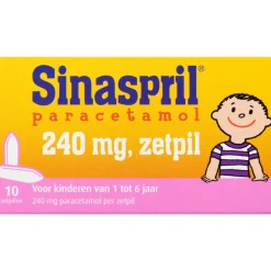 Discount Paracetamol 240mg Zetpil 10 stuks Geneesmiddelen|Pijnstillend